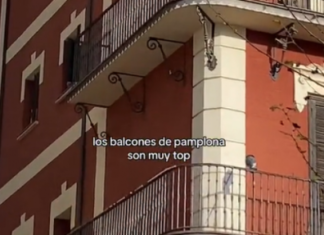 Este balcón de Pamplona ya es viral: «muy top»