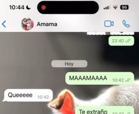 Le dice «te extraño» a su madre y la respuesta es tan sorprendente que ya es viral