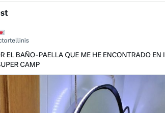 Increíble «baño-paella» de un piso que está a la venta