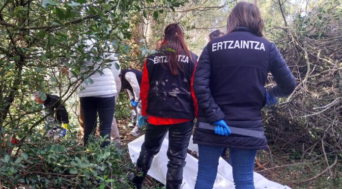 Hallados los restos mortales de una persona en un terreno rural de Abanto-Zierbena