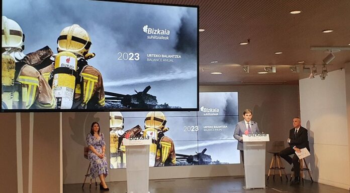 El Servicio de bomberos y bomberas de la Diputación Foral de Bizkaia realizó 7.090 salidas durante 2023