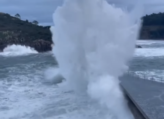 Aviso amarillo por olas de hasta 4 metros en Bizkaia