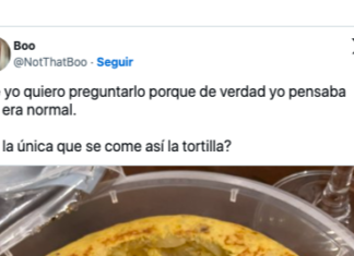 Se lía por cómo se come la tortilla de patatas