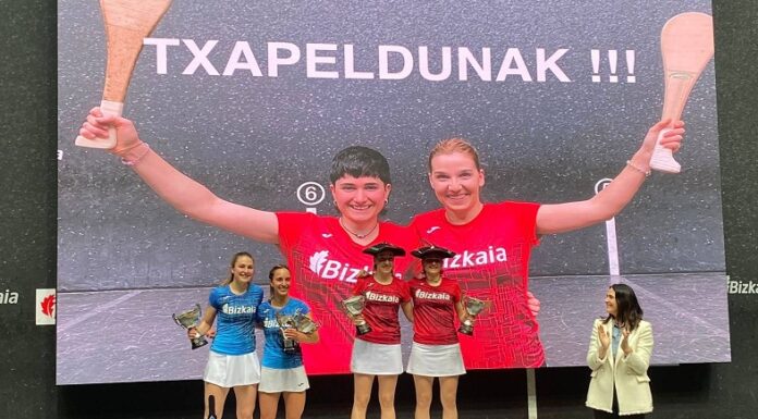 Final del VI Torneo Bizkaia Paleta Cuero Femenino: Irazustabarrena y Galdós se alzan con la victoria