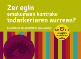 Eusko Jaurlaritzak berriz argitaratu du indarkeria matxistaren biktima diren emakumeei zuzendutako baliabide eta zerbitzu guztiak biltzen dituen gidaliburua