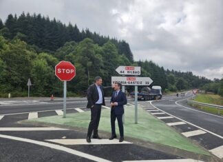 Finalizadas las obras de ampliación y mejora del cruce de Ubide tras una inversión de más de un millón de euros