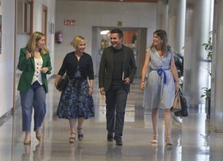 El consejero de Industria de Gobierno Vasco recibe a las diputadas forales de Promoción Económica de Bizkaia, Araba y Gipuzkoa
