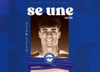 Carlos Martín, proiekzio golegilea eraso urdin-zurirako
