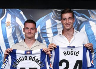 La Real Sociedad presenta a Sergio Gómez y Luka Sučić