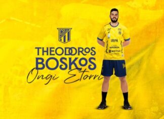 Theodoros Boskos ezker hegaleko jokalari greziarrak Bidasoa Irunen jokatuko du denboraldi honetan