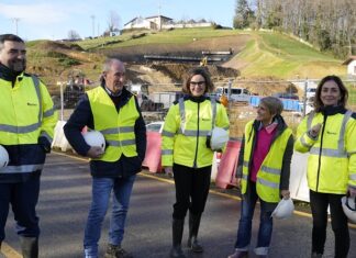 La Diputada General visita en Lea Artibai los proyectos de infraestructuras que mejorarán la conectividad de Bizkaia