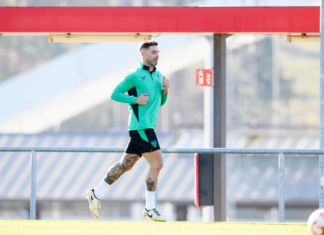Yeray Álvarez sufre una lesión muscular