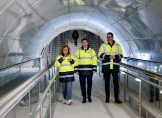 Eusko Jaurlaritzak Topoaren trenbide-saihesbideko Bentaberriko geltokian trenbidea muntatzeko lanak amaitu ditu