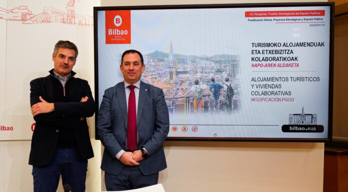 El Ayuntamiento de Bilbao avanza en la tramitación de la modificación del PGOU que permitirá regular la implantación de alojamientos turísticos