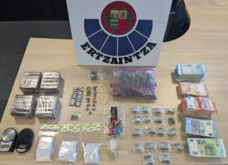Dos personas detenidas en Getxo por traficar con hachís y marihuana
