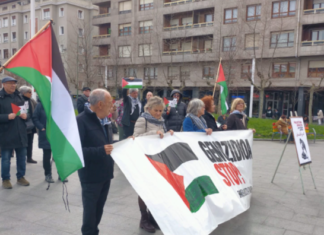 La Iniciativa Popular Gernika-Palestina convoca una movilización en Donostia para pedir el alto el fuego