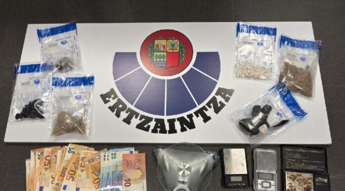 Incautadas sustancias estupefacientes en un pabellón de Aia
