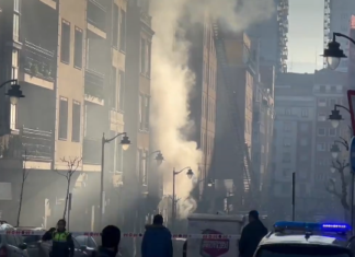 Fallece una mujer en un incendio registrado en la calle Labayru de Bilbao