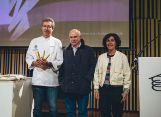 Aierdi kontseilariak nazioarteko goi sukaldaritzan ziurtagiria duen zainzuri nafarraren erabilera sustatu du Basque Culinary Centerreko ikasleekin antolatutako jardunaldi batean