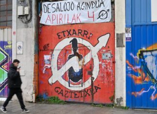 La Ertzaintza logra desalojar el gaztetxe Etxarri e identifica a cuatro personas