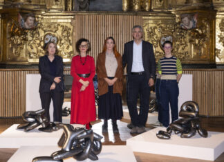 Nafarroako Museoak Maite Leyun eskultorearen erakusketa bat inauguratu du, non formek sintaxi bat osatzen duten