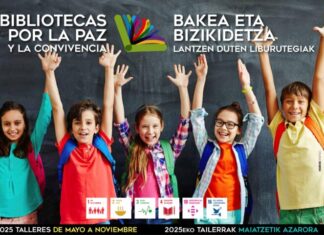 ‘Bakearen eta Bizikidetzaren aldeko Liburutegiak’ programak 118 tailer sustatuko ditu maiatza eta azaroa bitartean Nafarroako 54 liburutegi publikotan