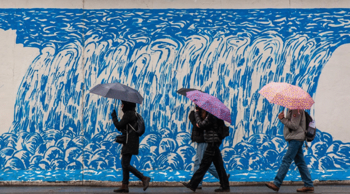 Bizkaia mantiene el aviso amarillo por lluvias abundantes y riesgo de granizo durante todo el viernes