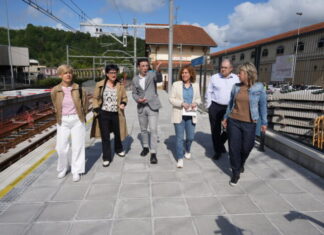Comienzan las obras que permitirán duplicar las frecuencias de Euskotren entre Zarautz y Donostia
