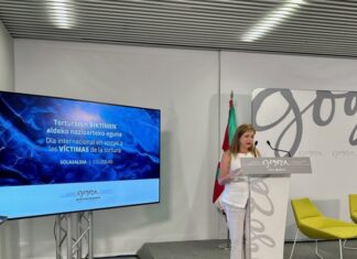 Justizia eta Giza Eskubideetako sailburuak torturaren aurkako gaitzespena berretsi du eta biktimekiko hurbiltasuna adierazi du