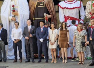 Raul Perez Iratxeta, Guardiak San Pedrori eskainitako ekitaldietan