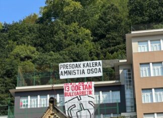 Covite denuncia la aparición de pancartas en favor de los presos de ETA