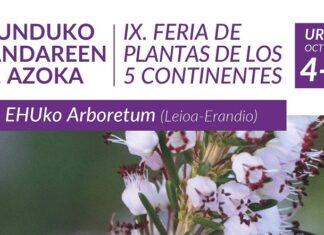 La IX Feria de Plantas de los 5 Continentes bate récord con 51 expositores en el Arboretum de EHU