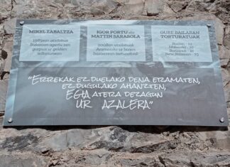Endarlatsa recuerda a Mikel Zabalza en el 40º aniversario del hallazgo de su cuerpo