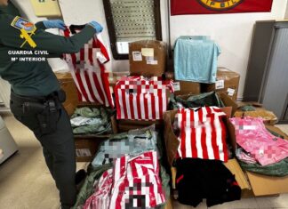 Detenido en Santurtzi por recibir más de 2.000 equipaciones falsificadas