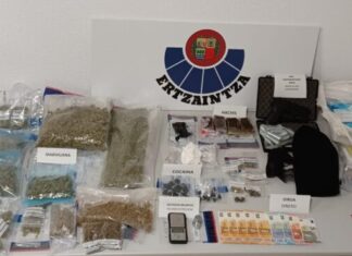 Detenido en Pasaia un hombre con una orden judicial pendiente y diversas drogas preparadas para su venta