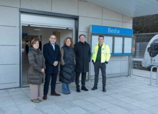 Bediako tren-geltoki berriak 43 plazako disuasio-aparkalekua du eta astelehenetik aurrera erabat erabilgarri egongo da