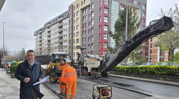 Sei auzotan asfaltatzeak egiteko plan berria hasi da Barakaldon, 400.000 eurotik gorako inbertsioarekin