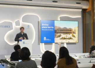 Donostiako Udalak Bretxako plaza berriari eguzki-lore forma eman dio donostiarren topaleku izan dadin