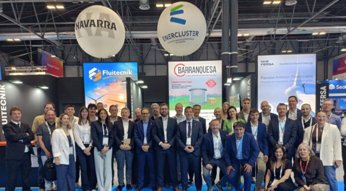 Nafarroak Made in Navarra zigilua duen industria berriztagarria behin eta berriz defendatu du WindEurope-n