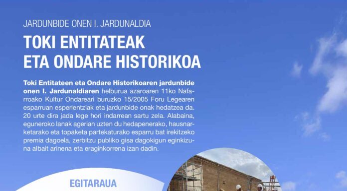 Kulturak Toki Erakundeen eta Ondaren Historikoaren lehen jardunaldia ospatuko du