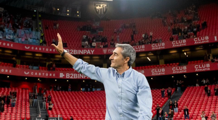 Valverde se despide emocionado de San Mamés tras su último partido en el banquillo del Athletic