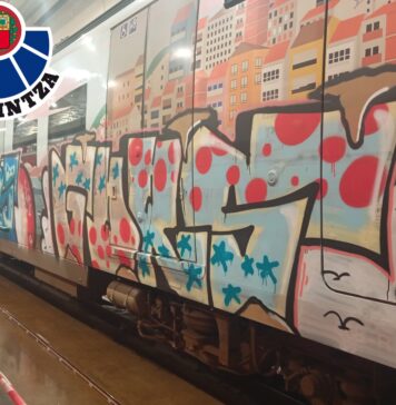 Dos detenidos y tres investigados por causar daños de 21.000 euros en unidades de Metro Bilbao y Euskotren