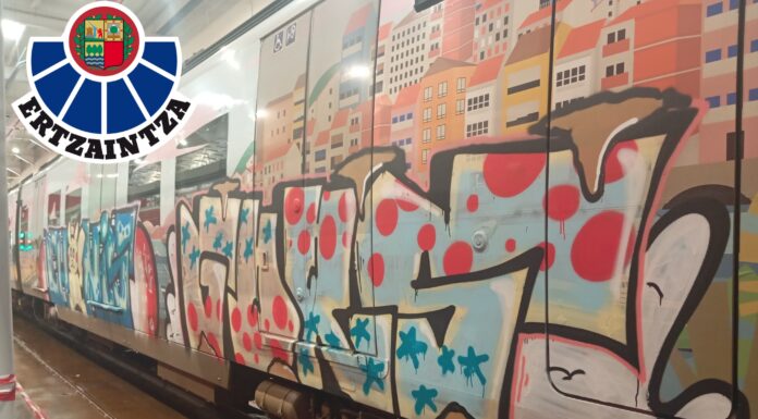 Dos detenidos y tres investigados por causar daños de 21.000 euros en unidades de Metro Bilbao y Euskotren