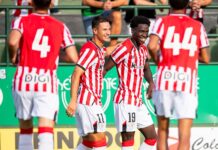 El Athletic supera al Sestao River en Las Llanas y concluye su pleno de triunfos estivales ante rivales vizcaínos
