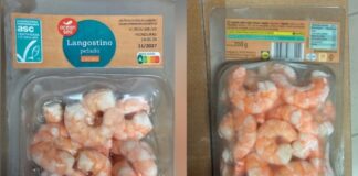 Sanidad decreta una alerta alimentaria por la presencia de salmonella en un lote de langostinos congelados