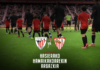 Sevilla FC taldearen aurkako partidan umeek hasierako hamaikakoarekin argazkia ateratzeko sarituak